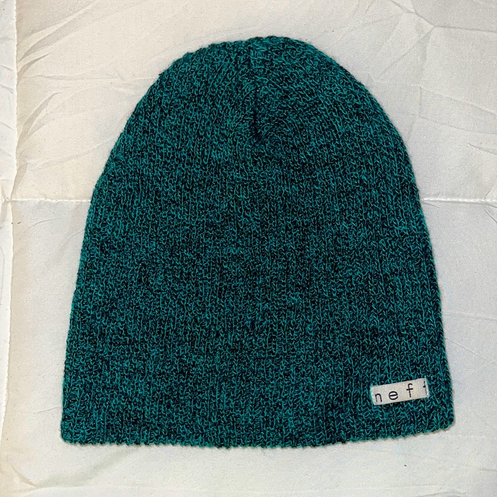 Neff Daily Beanie, Dark Teal and Black, One Size